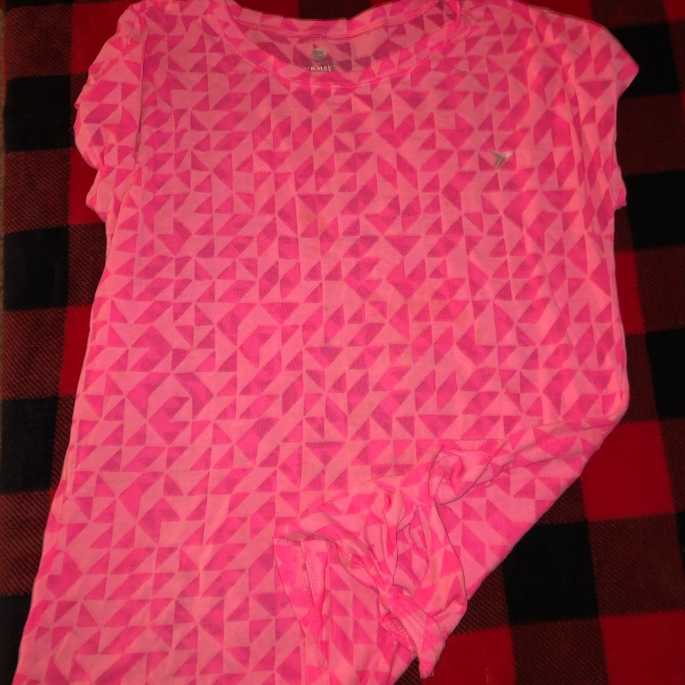 Pink workout shirt